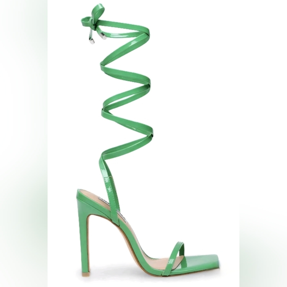 Steve Madden Green Wrap-Around Heels